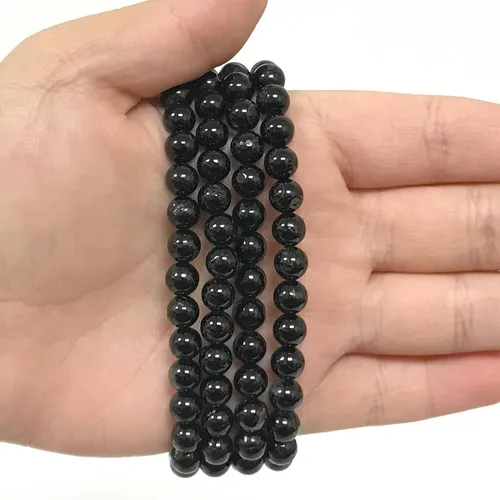 Vista 597 de Gem Avenue Handmade Round Bead Stretch Bracelet Unisex Natural Stone Beaded Jewelry for Men & Women, Elastic Wristband for Daily Wear