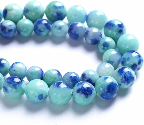 Vista 65 de 4MM 88 piezas de cuentas sueltas de piedra natural verde turquesa africana para hacer pulseras y collares de bricolaje
