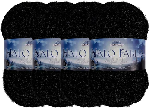 Vista 28 de JubileeYarn Halo Fables Yarn - 100g/Skein Bulky Polyester - North Wind Sun - 2 Skeins
