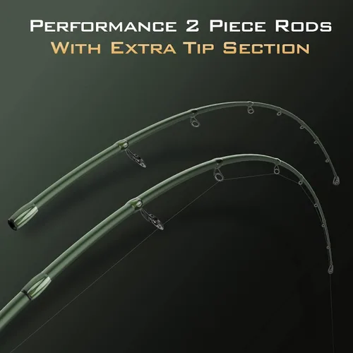 Vista 2 de KastKing Spartacus II Fishing Rods - IM6 Graphite Blanks Casting & Spinning Rods, 2-Piece Rods with Extra Tip Section, PTS Power Transition System