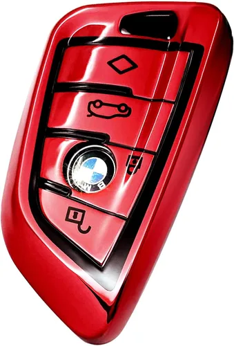 Vista 30 de Creativity Cubierta avanzada de TPU suave para llave BMW 2023-2026 Serie 5 7 iX XM IX3 i7 X1 X5 X6 X7 (combinación azul)