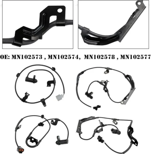 Vista 3 de Kit de sensor de velocidad de rueda ABS 4X Compatible con Mitsubishi L200 2.5DID 2006-2015 y Pajero/Shogun MK IV 2006-2020 Reemplazo directo