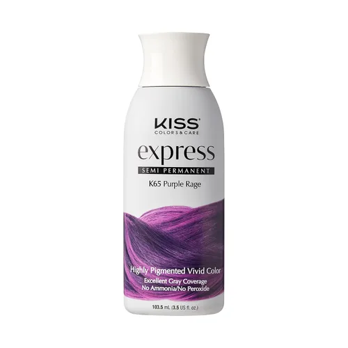 Vista 17 de Kiss Express Color de cabello semipermanente – Tinte vívido y altamente pigmentado para cabello vibrante, fórmula suave, cobertura de canas, pH