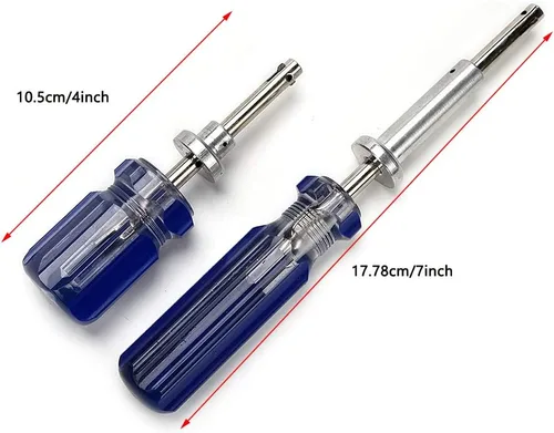 Vista 5 de Cable TV Terminator Tool 4 pulgadas+7 pulgadas CATV Cable bloqueo y desbloqueo Terminator Tool 75Ohm Cable TV antirrobo llave de bloqueo para cajas