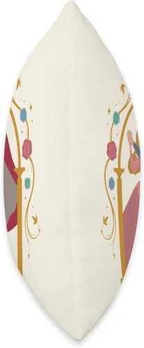 Vista 2 de Disney Princess Sleeping Beauty - Almohada para 65 aniversario, diseño de amor, 16 x 16 pulgadas, multicolor