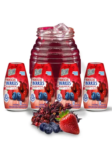 Vista 11 de Klass Aguas Frescas Potenciador líquido de agua sin azúcar, sabor natural, pepino y lima Paquete de 4 unidades de 1.62 onzas