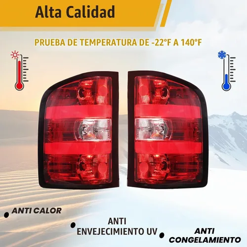 Vista 5 de Boine Luz trasera compatible con Chevy Silverado 1500 2500HD 3500HD 2007 2008 2009 2010 2011 2012 2013 2014 lado del conductor y pasajero, bombilla