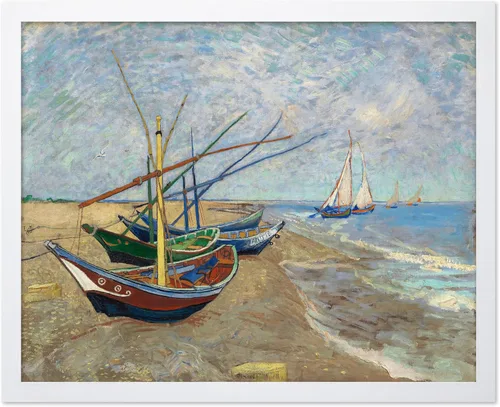 Vista 37 de Poster Master Póster clásico de Van Gogh, impresión impresionista vintage, regalo para artista, pintor, autorretrato, sombrero de paja, dibujo