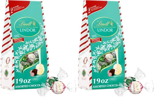 Vista 15 de Lindt Lindor - Trufas de chocolate surtidas de caramelo, bolsa de 15.2 onzas