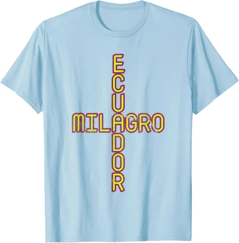 Vista 29 de Milagro Ecuador Travel, Orgullo, Bandera de Ecuador, Camiseta Milagro, Negro