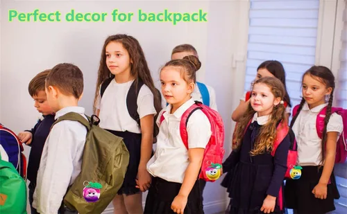 Vista 5 de Paquete de 24 regalos de Navidad de Apple para estudiantes, regalos a granel de burbujas de arco iris, regalos de profesores, mini recompensas