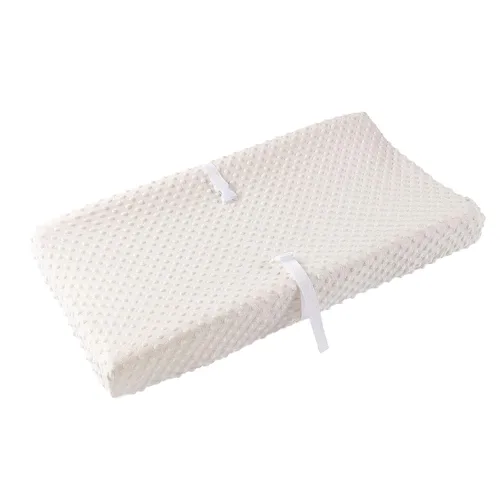 Vista 4 de Funda sólida para cambiador, sábana para cambiador, se adapta a cambiador de pañales contorneado de 32 pulgadas/34 x 16 pulgadas, ultra suave, Beige