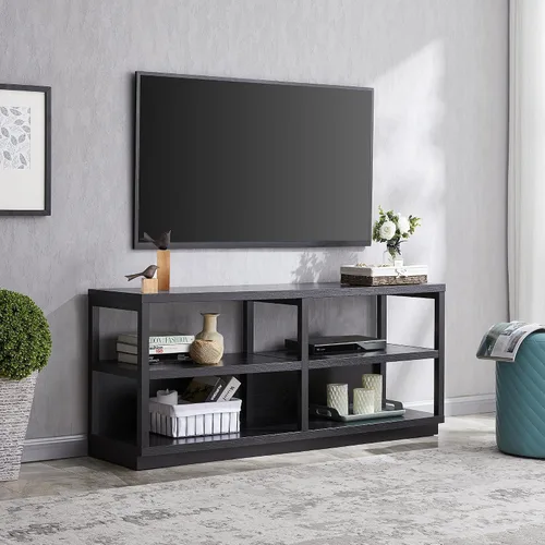 Vista 10 de Thalia - Soporte rectangular para TV de hasta 60" en color marrón aliso