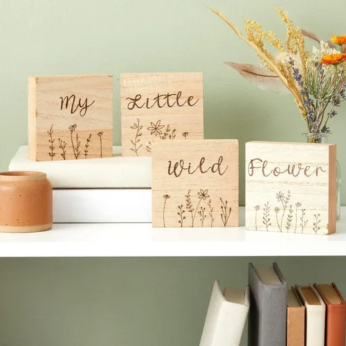 Vista 5 de Bright Creations Bloques de madera para manualidades, cuadrados de madera para manualidades, bloques de madera en blanco para pintar y tallar, 4 x 4