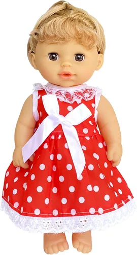 Vista 6 de Ropa de muñeca de bebé – 6 juegos de ropa de niña, vestido de bebé, accesorios para muñecas de 10, 11 y 12 pulgadas.