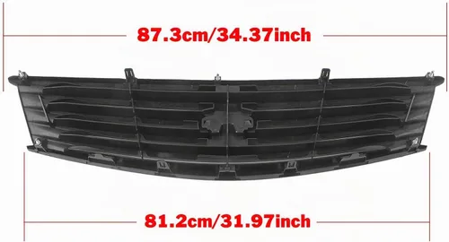Vista 6 de Parrilla delantera para Infiniti G37 2 puertas Coupé 2008-2013 2011 2012