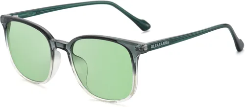 Vista 9 de Sleep Glasses for 99.9% Blue Light Glasses Dual AR Coatings Green Lens for Computer Gaming Reduce Eyestrain