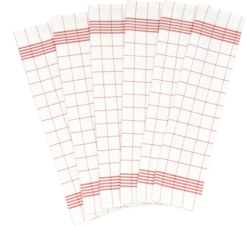 Vista 10 de Paños de cocina de algodón para hornear, sin pelusas, paquete de 6, 100% algodón, transpirable, lavable, tamaño grande de 30 x 20 pulgadas, lazo