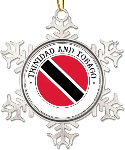 Vista 9 de Bandera de Argelia, adorno de Navidad para niños, bandera nacional, silueta de Argelia, decoración de Navidad, copo de nieve, adorno de metal