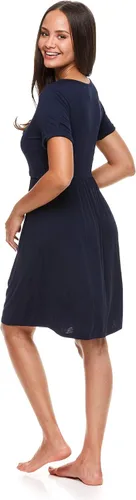 Vista 2 de Lamaze Vestido de maternidad para mujer para parto de parto y enfermería