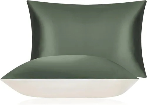 Vista 21 de DISANGNI Funda de almohada 100% seda de morera, utilizada para cabello y piel, funda de almohada de seda de un lado