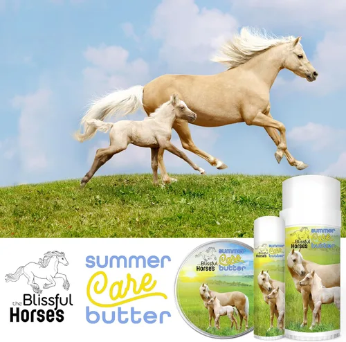 Vista 3 de The Blissful Horses - Mantequilla solar para el cuidado de verano, protector solar suave para caballos, solución de protección solar equina fácil