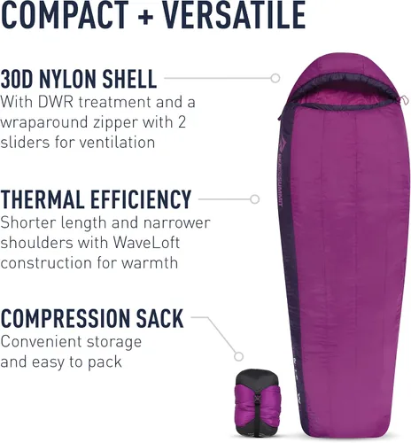 Vista 5 de Sea to Summit Quest - Saco de dormir sintético para mujer