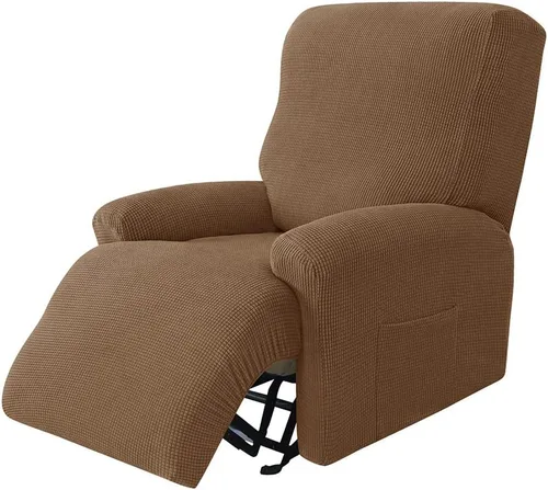 Vista 16 de LazyBoy - Funda de sofá reclinable jacquard, fundas elásticas antideslizantes para sillas reclinables, 4 piezas, protector de muebles para sillón