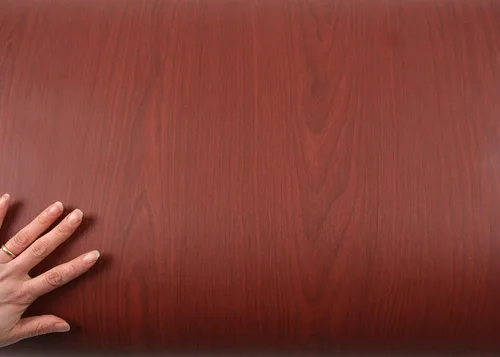 Vista 3 de ROSEROSA Película arquitectónica de madera de cerezo sintética para despegar y pegar, película de vinilo autoadhesiva, envoltura de puerta