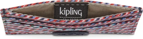 Vista 3 de Kipling Kipling - Portatarjetas para mujer, cartera de poliéster impresa importada, ondas deliciosas, 4.25 pulgadas de largo x 3.125 pulgadas