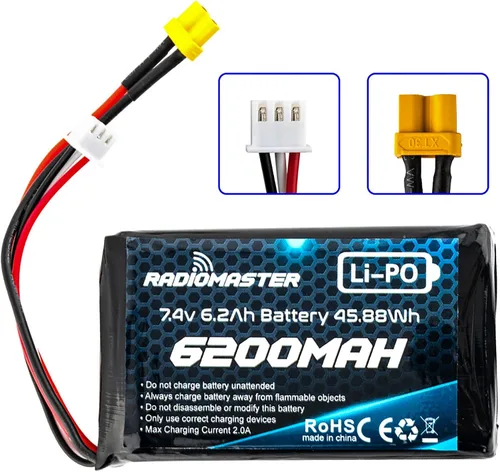 Vista 3 de SPEEDY BEE Radiomaster 2S 7.4V 6200mAh Lipo Batería para RadioMaster Boxer Radio y TX16S Series Radio Transmisor de la Tienda