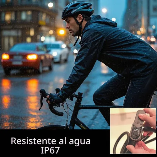 Vista 4 de eLinkSmart - Cerradura de bicicleta de huellas dactilares, bloqueo de cable