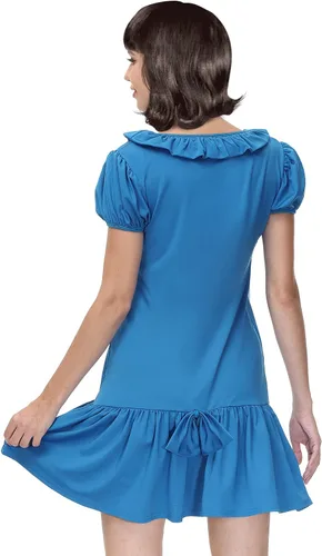 Vista 6 de Maisolly Disfraz de Halloween para mujer, minivestido de manga abombada para adultos