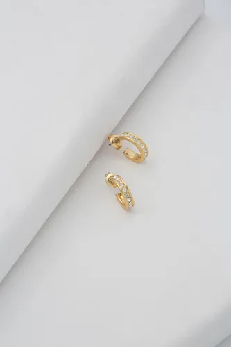 Vista 4 de Ted Baker Seenita Nano - Pendientes de aro con opción de oro rosa, oro o plata