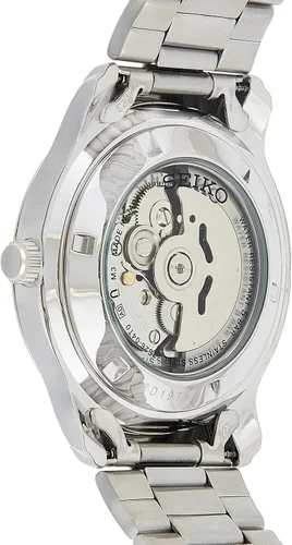 Vista 2 de SEIKO 5 Reloj automático de acero inoxidable con esfera azul SNKP17J1 para hombre, Negro -, Moderno
