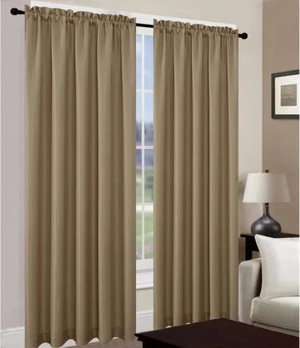 Vista 14 de Leah - Panel de ventana texturizado de jacquard y tratamientos de cenefa de cascada, para espacios del hogar, bolsillo para barra, filtro de luz