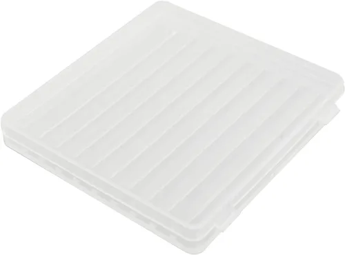 Vista 7 de Caja de almacenamiento con 5 compartimentos para almacenamiento de fresas de fresado, roscas, taladros y herramientas de torneado, 71 x 106 x 15mm