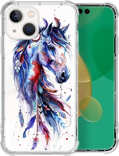 Vista 86 de CARLOCA Funda compatible con iPhone 7 Plus para niña, transparente con increíble diseño de nebulosa espacial, diseño de plástico a prueba de golpes
