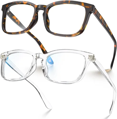 Vista 11 de VISOONE - Lentes cuadrados con bloqueo de luz azul y antireflejante para computadora, videojuegos; para mujeres y hombres MONTANA