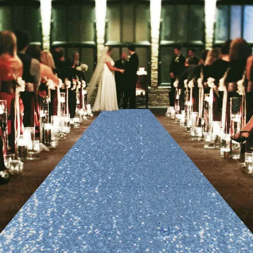 Vista 29 de ShinyBeauty Pasillo de Lentejuelas Negras Brillantes de 2 pies x 15 pies Alfombra Brillante para Bodas, Graduaciones, Fiestas, Alfombra Negra