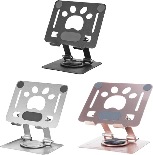 Vista 8 de Laptop Bracket Tablets Bracket Multifunctional Desktop Lazy Bracket 360 Degree Rotation Foldable Stand
