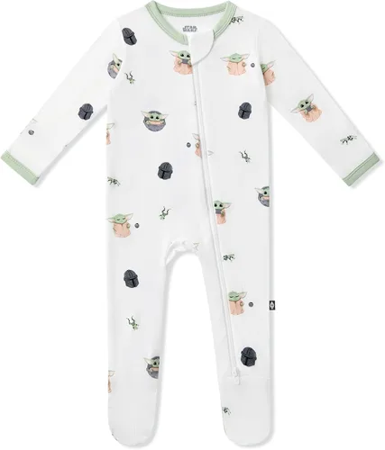 Vista 22 de Kyte Baby - Mameluco unisex con cierre de cremallera, de rayón hecho de bambú, 0-24 meses Barbie Astronauta