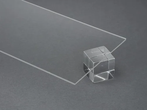 Vista 2 de Lámina de plástico de plexiglás acrílico 0.220" - 1/4" x 6" x 12" transparente (6" x 12", 1)