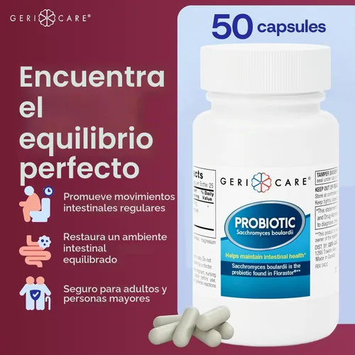 Vista 2 de GeriCare Suplemento probiótico y de salud digestiva definitiva, reparación intestinal completa, probióticos de semillas y fórmula probiótica