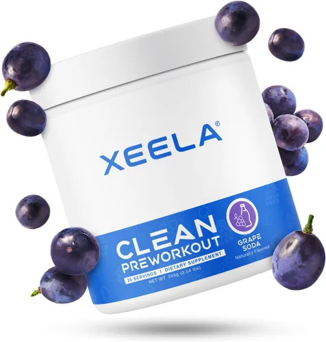 Vista 11 de XEELA Polvo para antes del entrenamiento, limpio y probado, sin nerviosismo, seguro y natural, aumenta la energía termogénica, la concentración