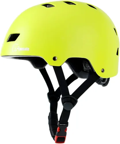 Vista 16 de Casco para bicicleta y patineta, ajustable y multideporte para patines y scooter, 3 tallas para adultos, jóvenes, niños y bebés
