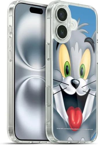 Vista 89 de Head Case Designs Funda de gel de cara completa con licencia oficial de Tom y Jerry Jerry [protección de grado militar] compatible con Apple iPhone
