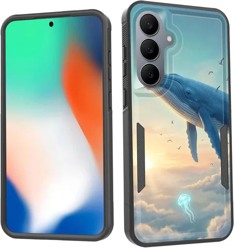 Vista 236 de Funda para Galaxy S26 FE, doble capa, protección contra caídas de grado militar de 10 pies, antideslizante, resistente a prueba de golpes, para Cruz