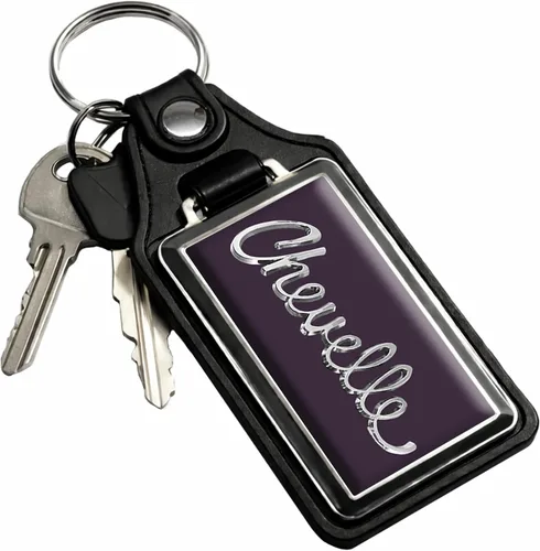 Vista 12 de Brotherhood Car Key Chain for Chevelle - Classic Models Keychain 1) Negro medianoche