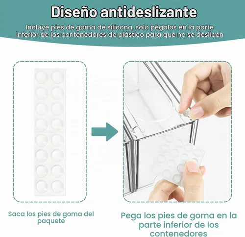 Vista 4 de LANLISA Paquete de 6 organizadores y almacenamiento de bolsas de té Organizador de bolsa de té, contenedor de cajón de té de plástico, para gabinete